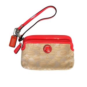 Coach Sateen Wristlet